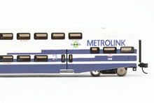 Load image into Gallery viewer, N Athearn Metrolink Bombardier Coach 3-Pack Special Edition "Bikes" and "Stay Alert Stay Alive" Cars - MISSING OUTER SLEEVE
