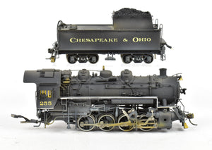 HO Brass PSC - Precision Scale Co. C&O - Chesapeake & Ohio Class C-16 0-8-0 FP & Weathered No. 255 DCC & Sound