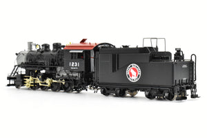 HO Brass CON W&R Enterprises GN - Great Northern F-8 2-8-0 FP Black No. 1231 Version 1