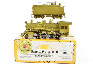 HO Brass Sunset Models ATSF - Santa Fe "825" Class 2-8-0 Consolidation