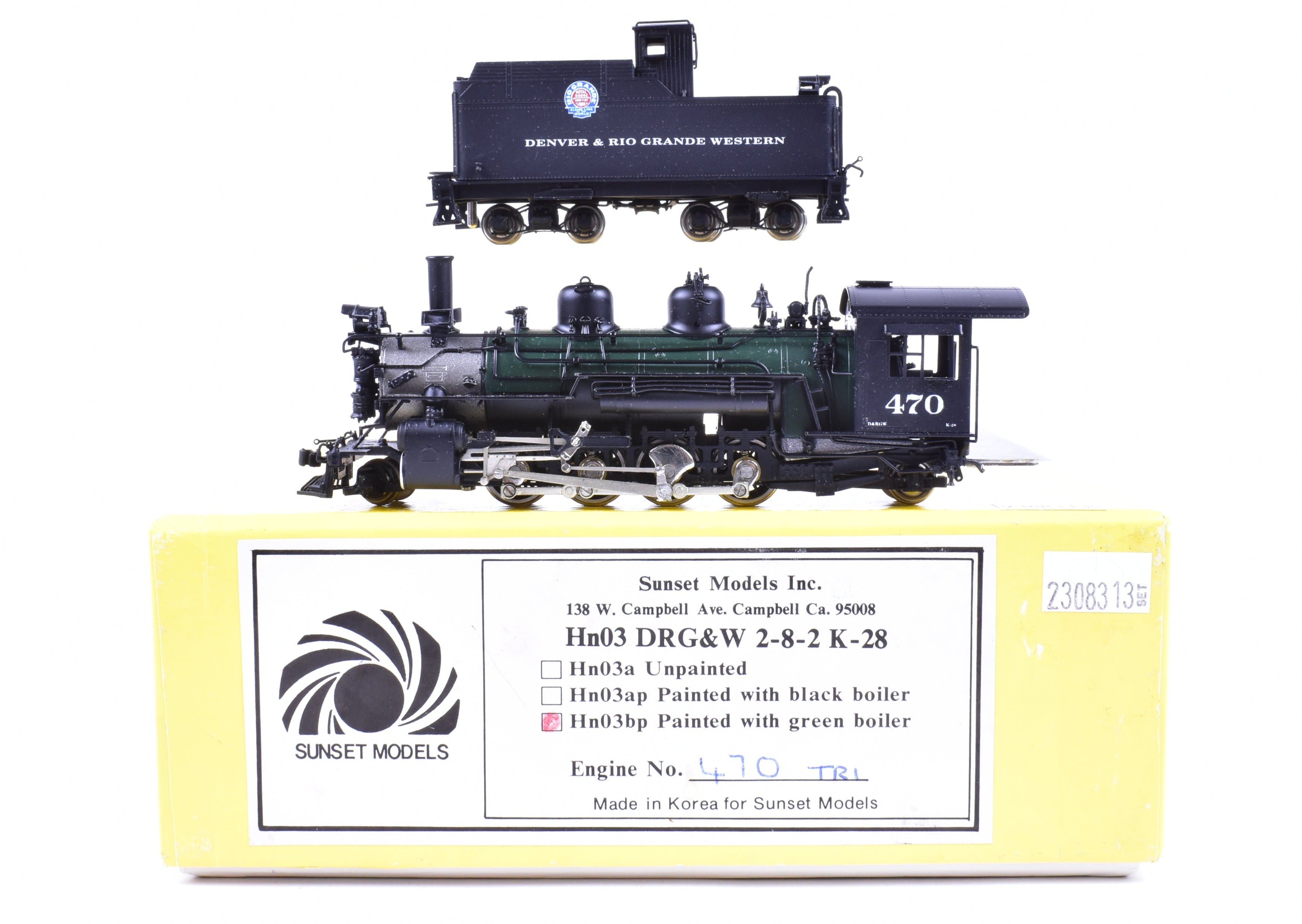 HOn3 Brass CON Sunset Models D&RGW - Denver & Rio Grande