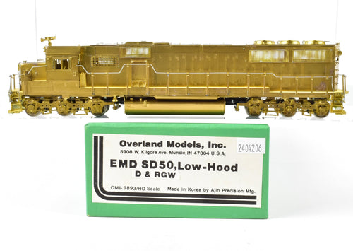 HO Brass OMI - Overland Models Inc. D&RGW - Denver & Rio Grande Western EMD SD-50