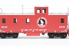 Load image into Gallery viewer, HO Brass OMI - Overland Models, Inc. GN - Great Northern 30' Wood Caboose w/Swing Motion Trucks FP Red No. X234
