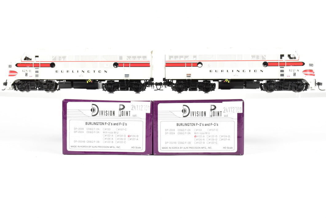 HO Brass CON DVP - Division Point CB&Q - Burlington EMD F3 A/A Set