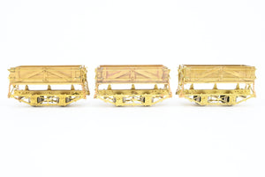 HOn3 Brass PSC - Precision Scale Co. West Side lumber Co. PC&F Side Dump Ballast Car Set of 3