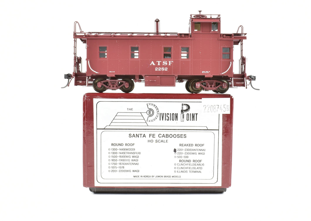 HO Brass CON DVP - Division Point AT&SF - Santa fe Peaked Roof Caboose FP