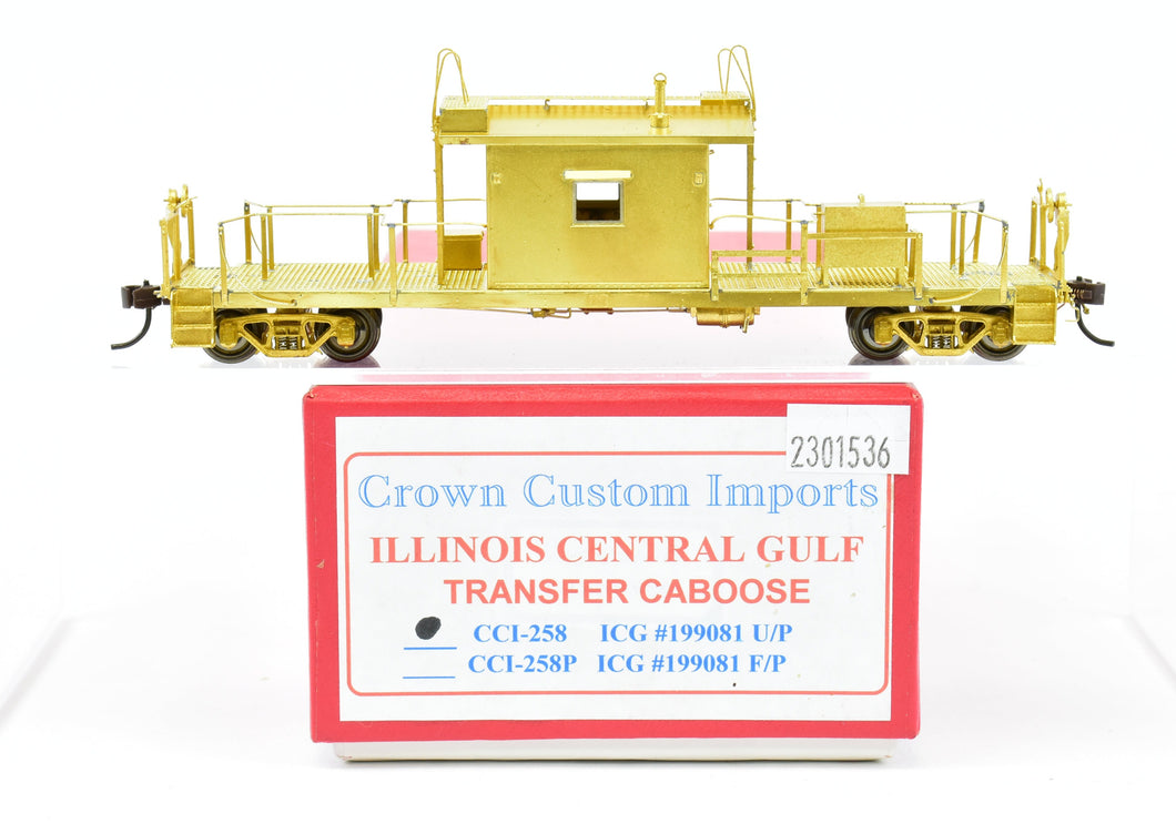 \HO Brass Crown Custom Imports ICG - Illinois Central Gulf Transfer Caboose No. 199081