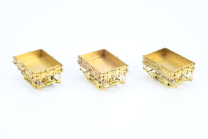HOn3 Brass PSC - Precision Scale Co. West Side lumber Co. PC&F Side Dump Ballast Car Set of 3