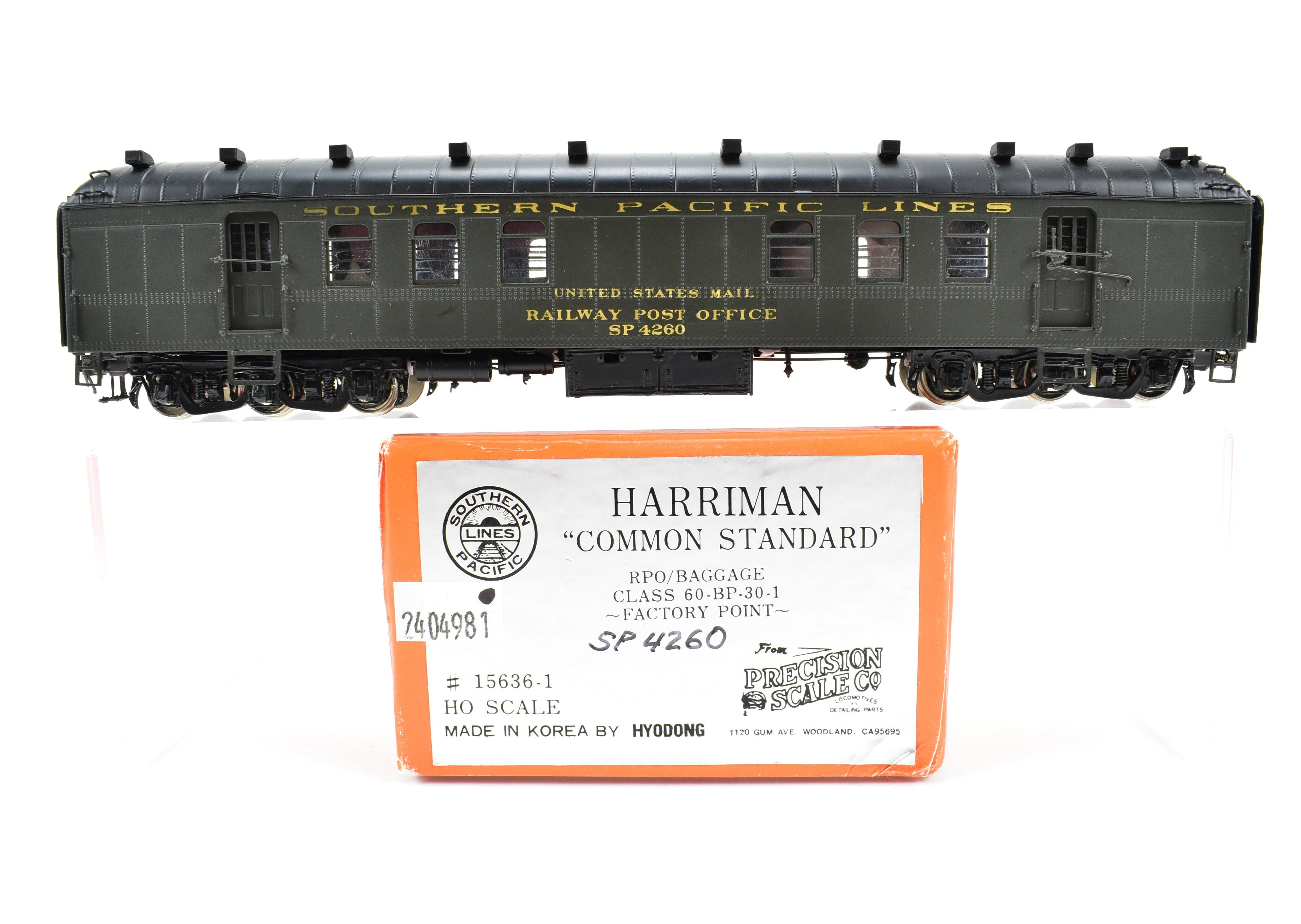 HO Brass PSC - Precision Scale Co. SP - Southern Pacific Harriman