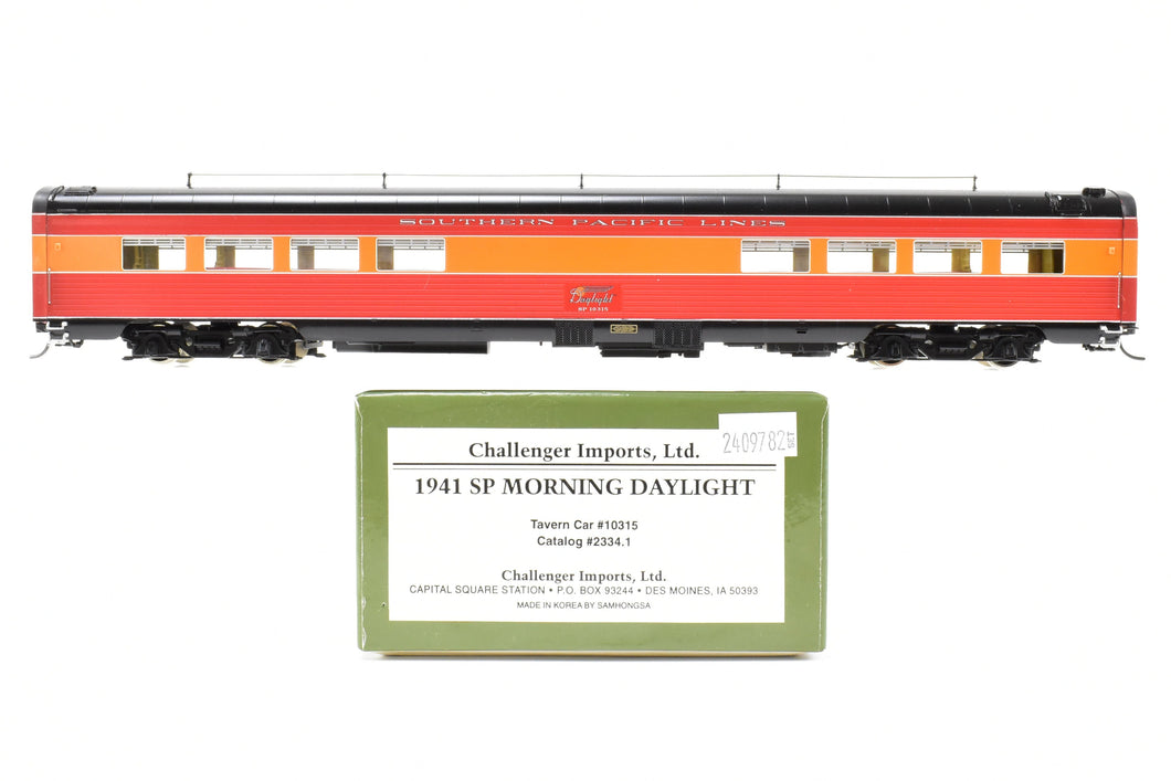 HO Brass CIL - Challenger Imports CON SP - Southern Pacific 1941 Morning Daylight #10315 Tavern Car FP