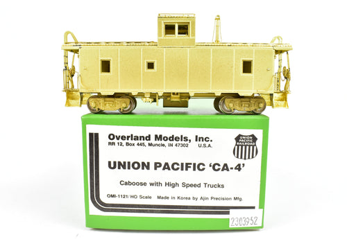 HO Brass OMI - Overland Models, Inc. UP - Union Pacific CA-4 Caboose High Speed Trucks