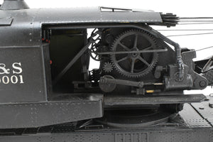 O Brass OMI - Overland Models, Inc. C&S - Colorado & Southern Industrial Brownhoist 120-Ton Crane, Open Cab, Powered Custom Painted No. 99001 NOT OPERATIONAL
