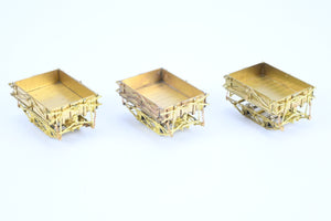 HOn3 Brass PSC - Precision Scale Co. West Side lumber Co. PC&F Side Dump Ballast Car Set of 3