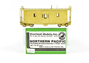 HO Brass OMI - Overland Models, Inc. NP-Northern Pacific Wood Bay Window Caboose #10506-10594 unpainted