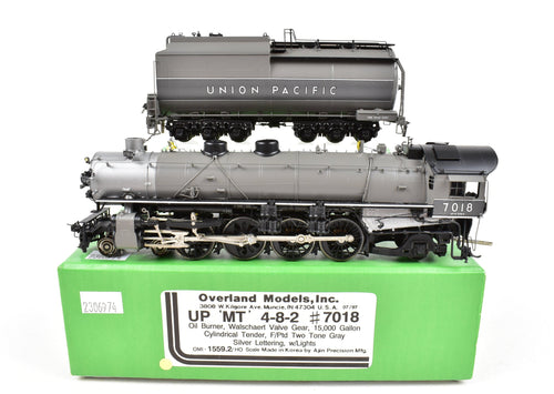 HO Brass OMI - Overland Models Inc. UP - Union Pacific MT 4-8-2 FP Two-Tone Gray No. 7018