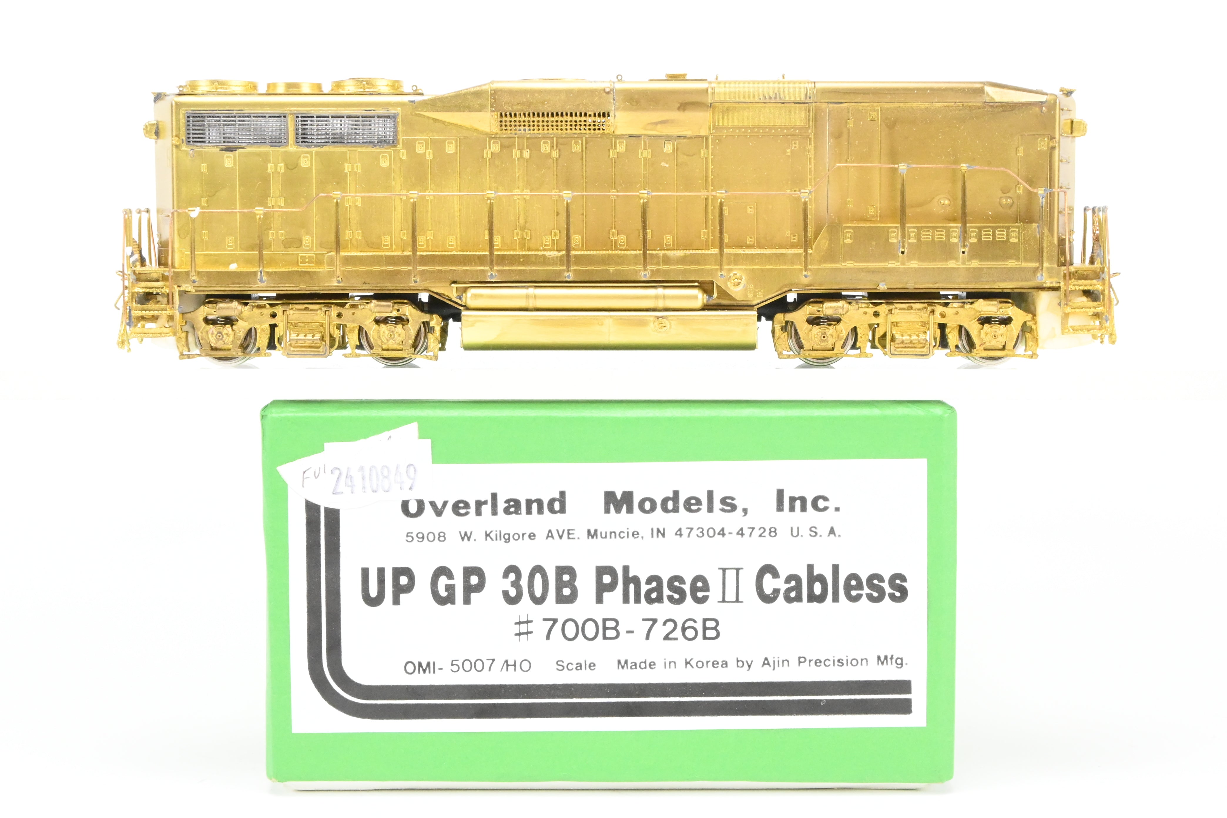 HO Brass OMI - Overland Models, Inc. UP - Union Pacific EMD GP30B