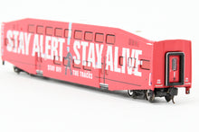 Load image into Gallery viewer, N Athearn Metrolink Bombardier Coach 3-Pack Special Edition "Bikes" and "Stay Alert Stay Alive" Cars - MISSING OUTER SLEEVE
