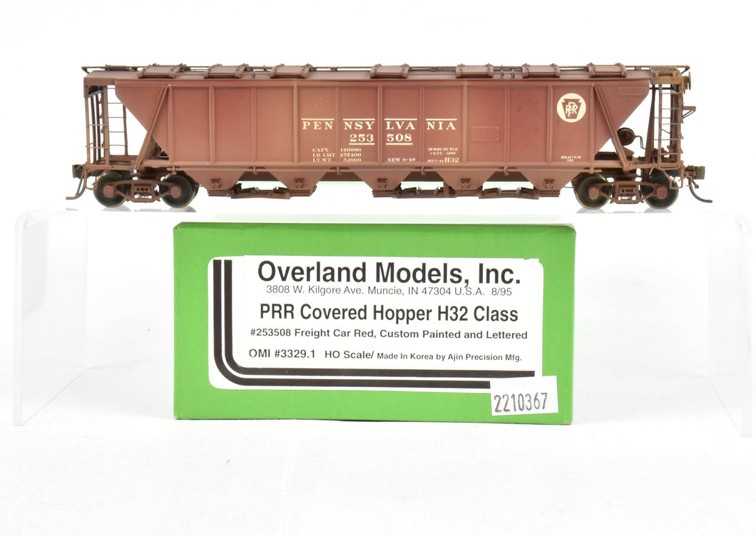 HO Brass OMI - Overland Models, Inc. PRR - Pennsylvania Railroad Covered Hopper H32 Class painted