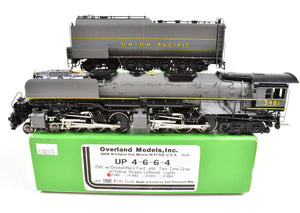 HO Brass OMI - Overland Models Inc. UP - Union Pacific 4-6-6-4 FP Two-Tone Gray No. 3981