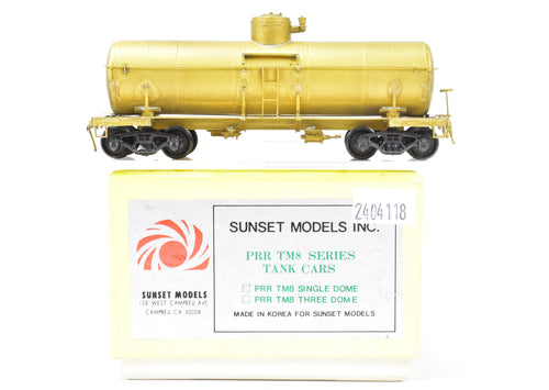 HO Brass Sunset Models PRR - Pennsylvania Railroad Class TM8 Single Dome Tank Car