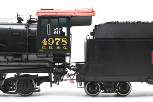 O Brass Sunset Models Third Rail CB&Q - Burlington Route O-1a 2-8-2 W/Switcher Pilot and Soundtraxx Tsunami II Sound Decoder FP #4978