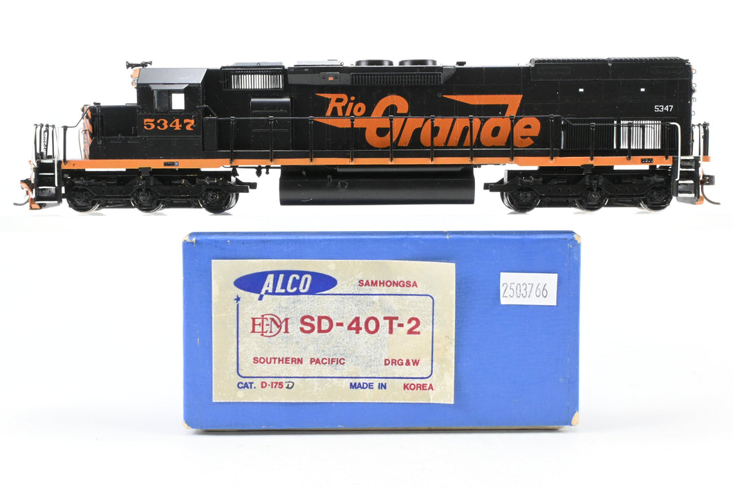 HO Brass Alco Models D&RGW - Rio Grande EMD SD-40T-2 Diesel Custom Painted No. 5347