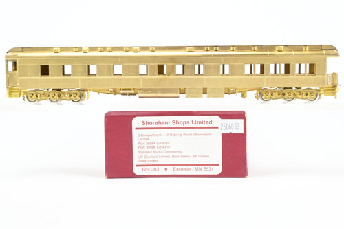 HO Brass Shoreham Shops Various Roads Pullman Plan 3959 A/B 3-2 Heavyweight Observation Lounge Standard No Air (Copy)