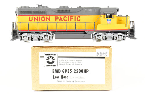 HO Brass Oriental Limited  UP - Union Pacific EMD GP35 2500HP Low Hood Factory Painted. Lettered, but Un-numbered.