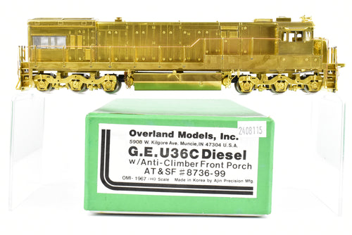 HO Brass OMI - Overland Models, Inc. AT&SF - Santa Fe GE U36C w/Anticlimbers Front Porch Nos. 8736-99