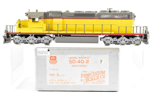 HO Brass PSC - Precision Scale Co. UP - Union Pacific EMD SD40-2 Medium Nose Diesel FP Unlettered