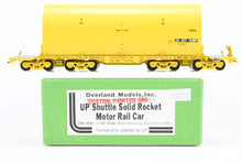 Load image into Gallery viewer, HO Brass CON OMI - Overland Models, Inc. UP - Union Pacific NASA Shuttle Solid Rocket Motor Rail Car Factory Painted No. 50020.
