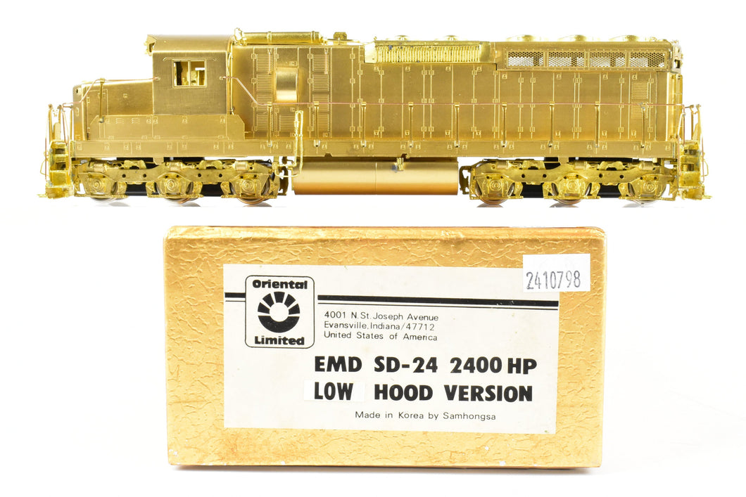 HO Brass Oriental Limited UP/ATSF - Union Pacific/Santa Fe EMD SD24 2400 HP Low Hood Version