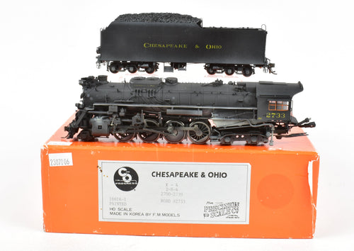 HO Brass PSC - Precision Scale Co. C&O- Chesapeake & Ohio K-4 Class 2-8-4 
