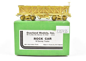 HOn3 Brass OMI - Overland Models, Inc. Various Roads Rock Car with Sprung Trucks