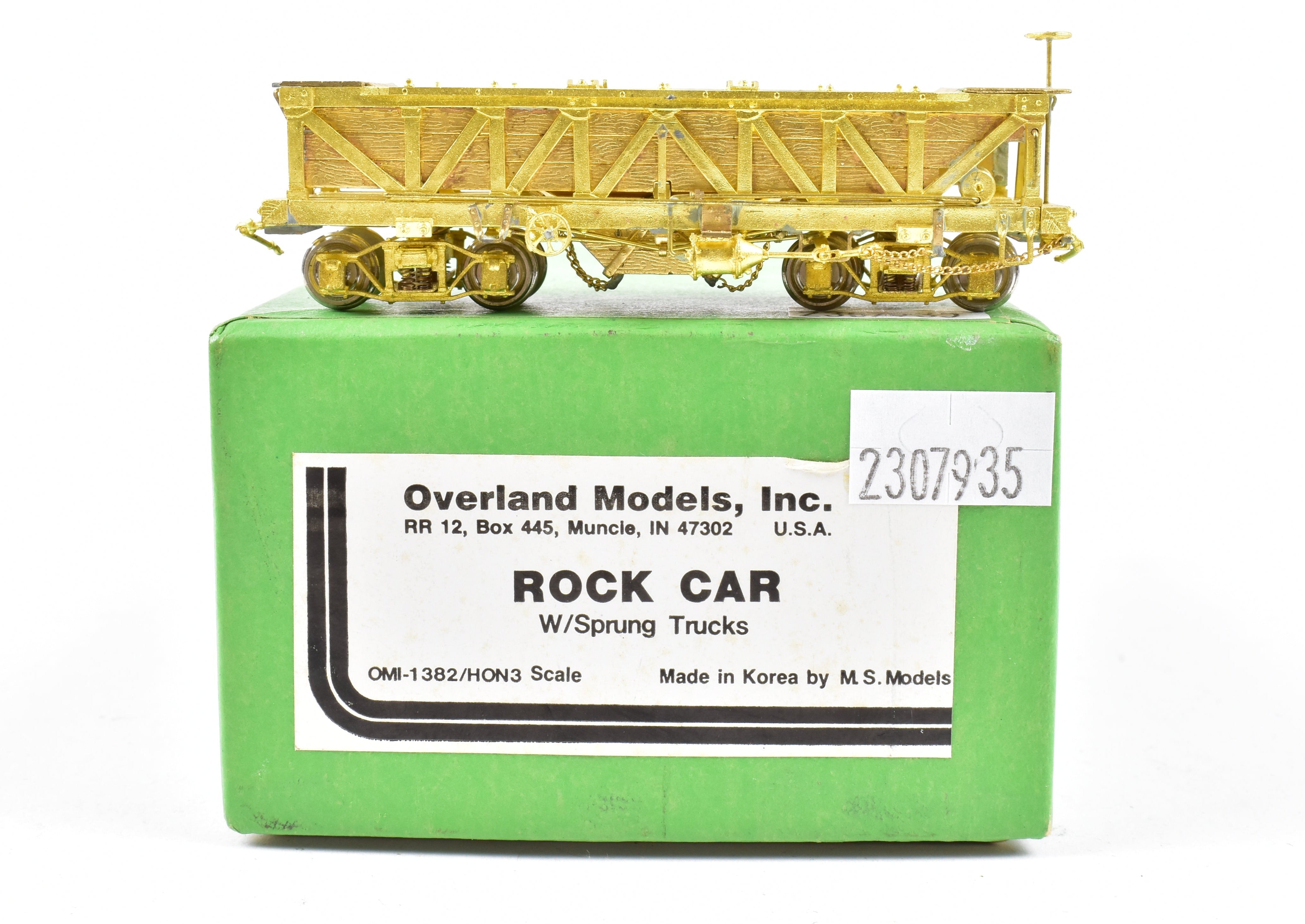 HOn3 Brass OMI - Overland Models, Inc. Various Roads Rock Car with