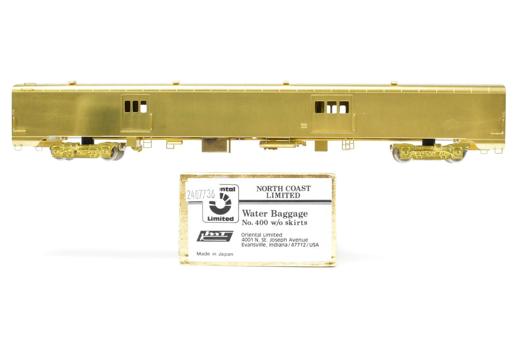HO Brass Oriental Limited NP - Northern Pacific North Coast Limited Water Baggage Car #400 w/o Skirts