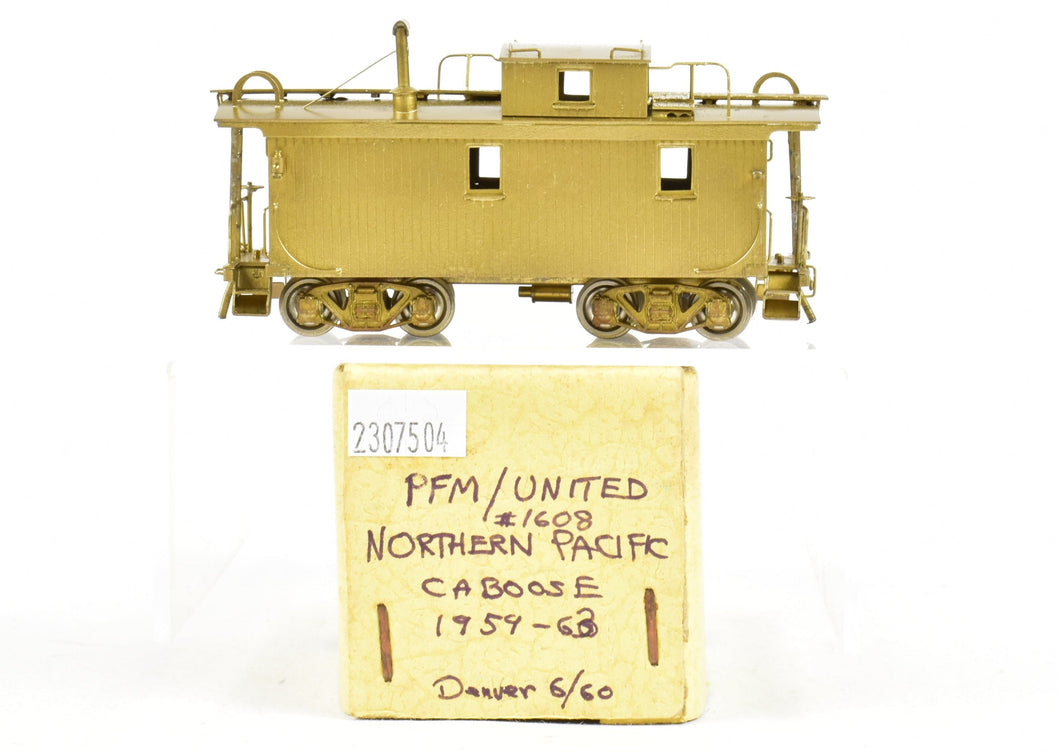 HO Brass PFM-United NP - Northern Pacific Wood Caboose Unpainted