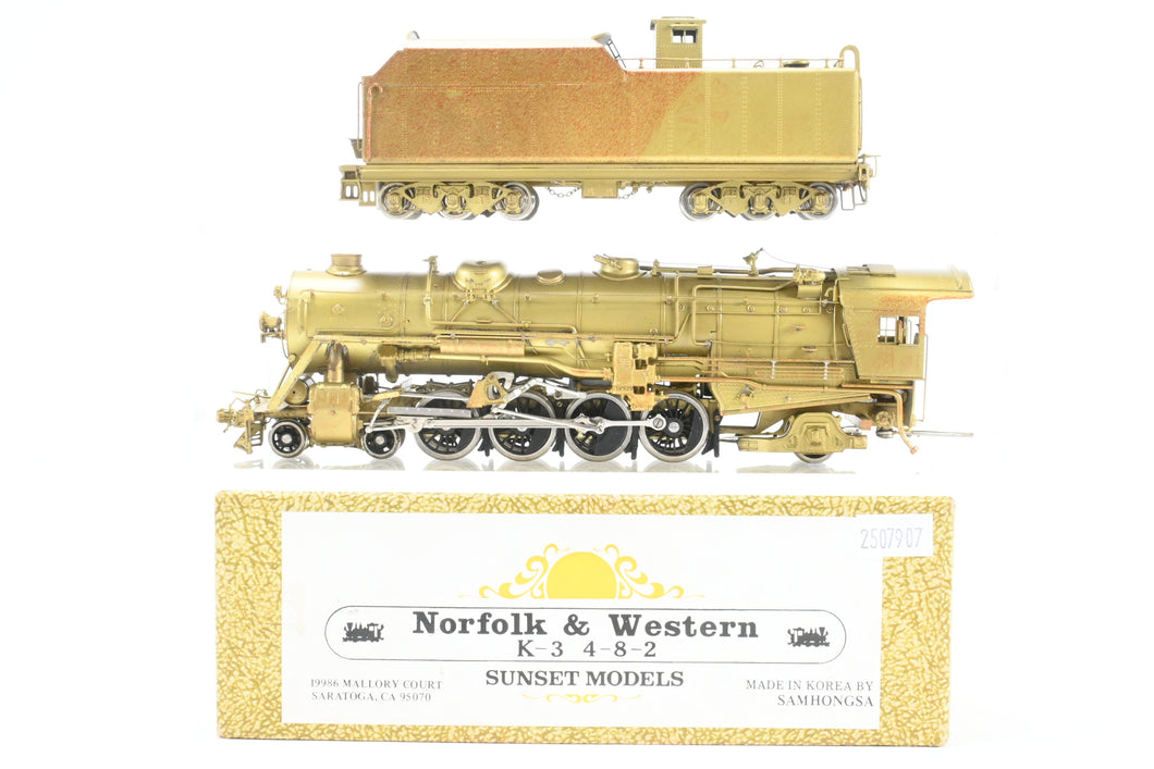 HO Brass Sunset Models N&W - Norfolk & Western Class K-3 4-8-2