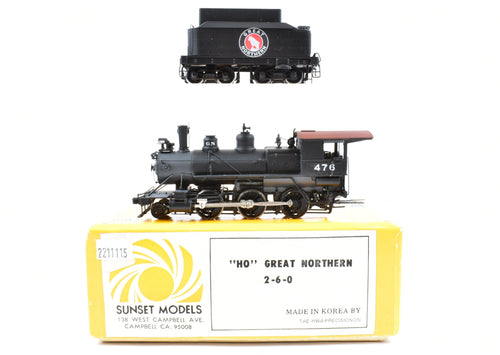 HO Brass Sunset Models GN - Great Northern 2-6-0 #476