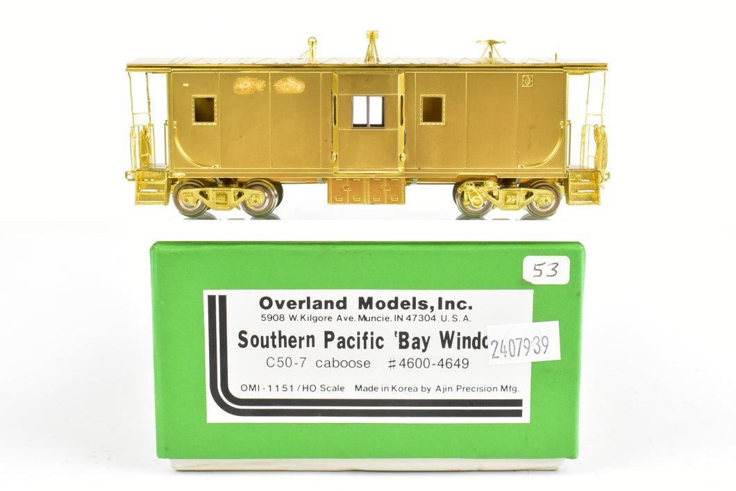 HO Brass OMI - Overland Models, Inc. SP - Southern Pacific C 50-7 Bay Window Caboose #4600-4659