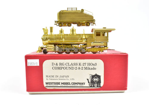HOn3 Brass Westside Model Co. D&RGW - Denver & Rio Grande Western K-27 Compound Mudhen