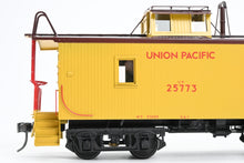 Load image into Gallery viewer, O Brass Sunset Models Third Rail UP - Union Pacific CA-1 Wood Caboose FP in Yellow/Brown No. 25773
