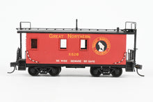 Load image into Gallery viewer, HO Brass Oriental Limited GN - Great Northern 25 Foot Yard Service Caboose Custom Painted &amp; Weathered WRONG BOX

