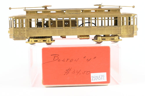 HO Brass Model Tramway System Boston Type 4 Car