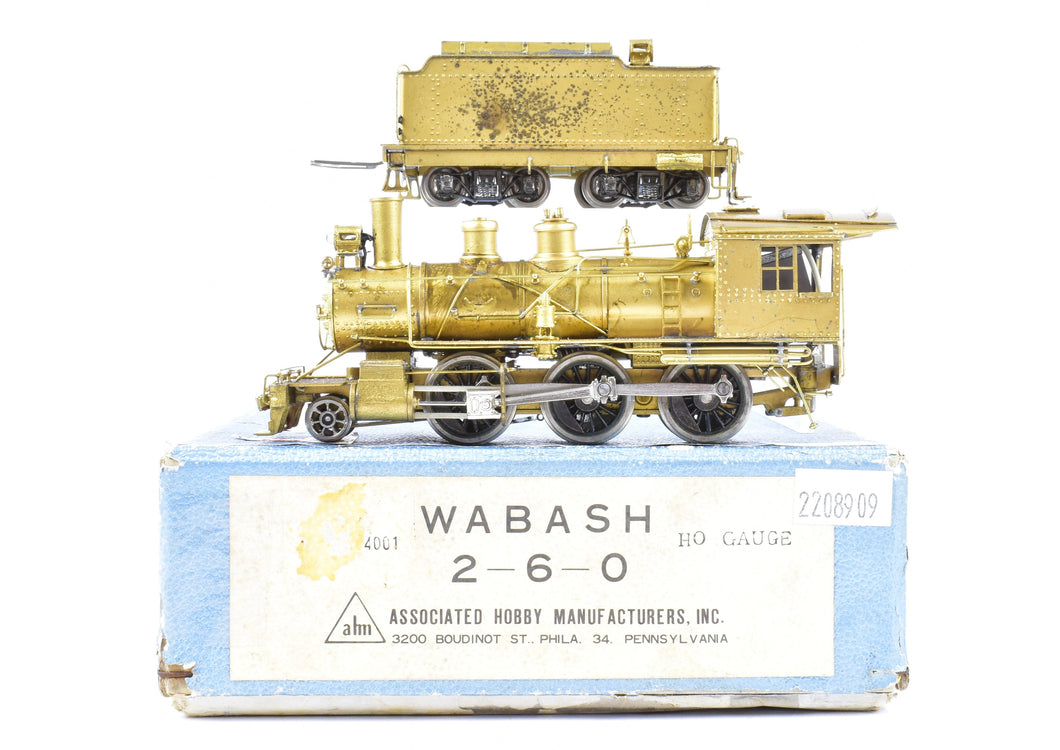 HO Brass AHM - Associated Hobby Manufacturers, Inc. WAB - Wabash 2-6-0