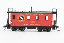 Load image into Gallery viewer, HO Brass Oriental Limited GN - Great Northern 25 Foot Yard Service Caboose Custom Painted &amp; Weathered WRONG BOX
