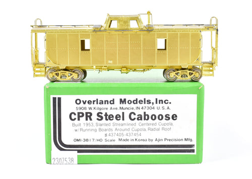HO Brass OMI - Overland Models, Inc. CPR - Canadian Pacific Steel Caboose Streamlined Centered Cupola