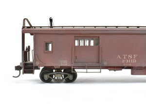 HO Brass Hallmark Models ATSF - Santa Fe Transfer Caboose Custom Painted and Weathered