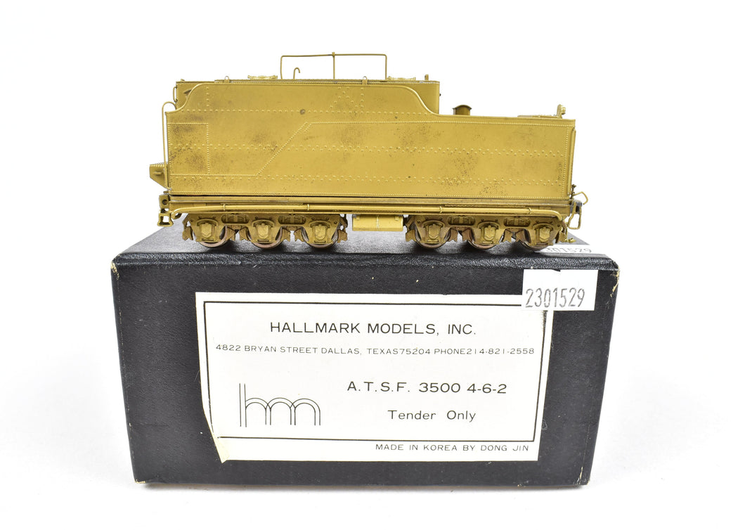 HO Brass Hallmark Models ATSF - Santa Fe 3500 4-6-2 Tender Only Unpainted
