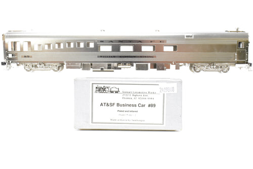 HO Brass Stewart Locomotive Works ATSF - Santa Fe Business Car #89 